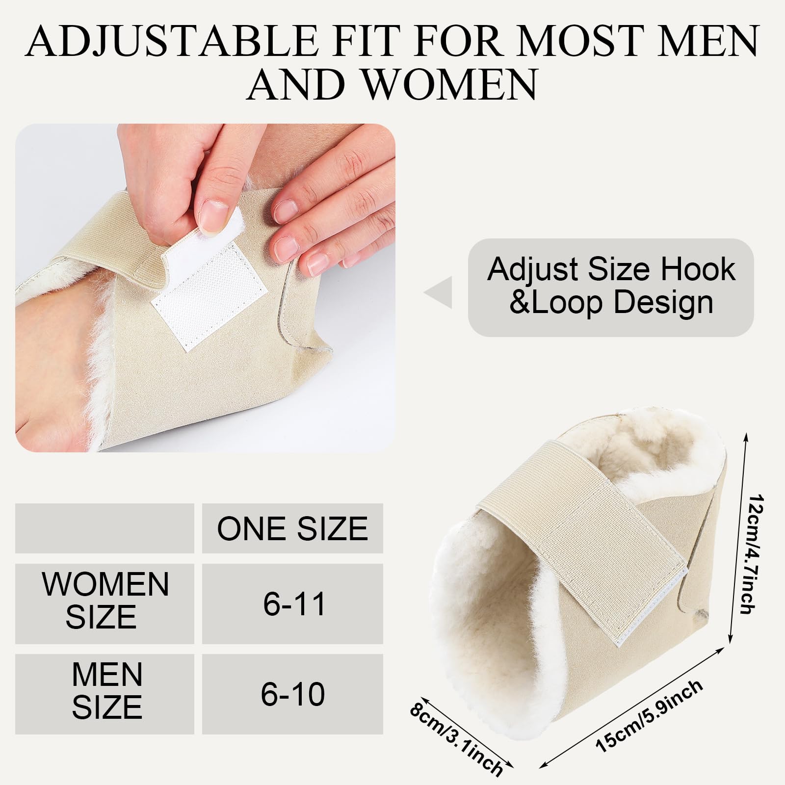 Jeere heel protectors highlighting breathable design and comfort