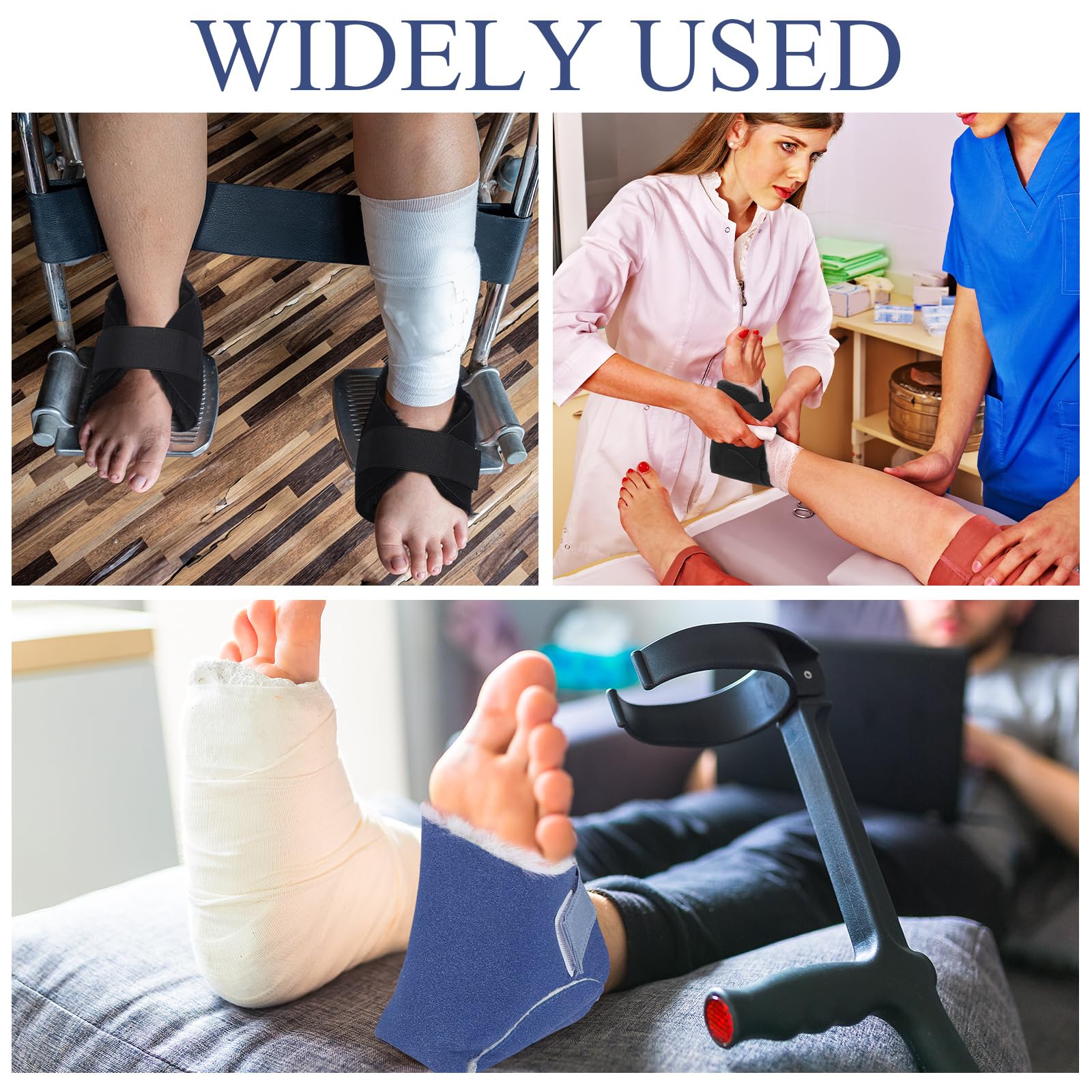 Jeere heel protectors ideal for bed rest and mobility support.
