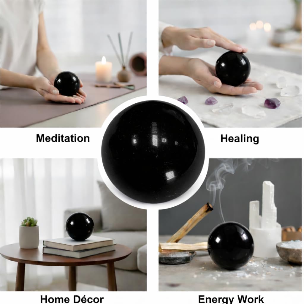 Jet International Jet Black Tourmaline Ball room decor for serene ambiance and focus.