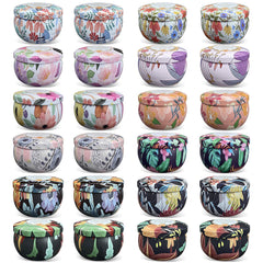 Jeximing 24-pack scented candles in travel tins create cozy home ambiance