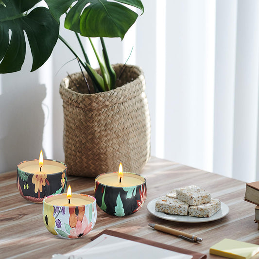Jeximing 48-pack candle set with diverse fragrances for travel and gifting