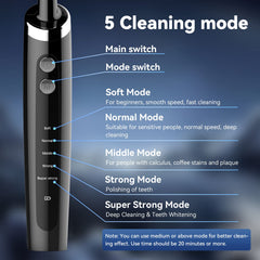Jeyoe Tooth Polisher 3D silicone tip provides gentle stain care.