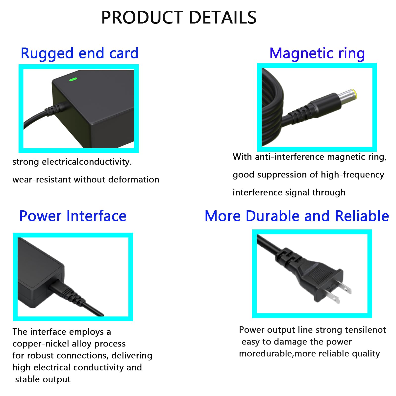 JFJDSM 24V 3.75A AC adapter provides stable power for CPAP and BiPAP devices