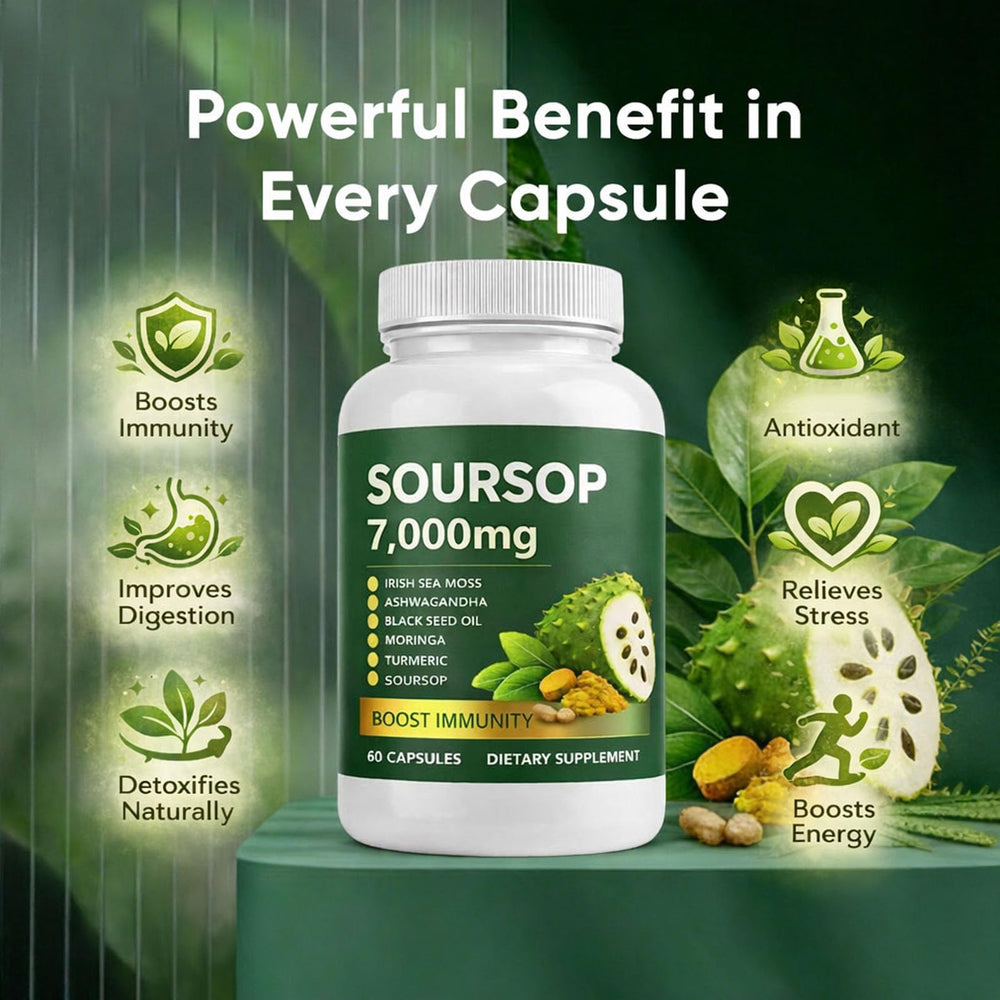 Jfsyb Soursop Bitters Drops with Sea Moss emphasizes mineral-rich nourishment.