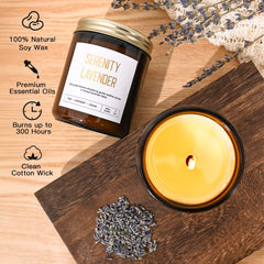 JGXLQ Eucalyptus Fresh candle in a glass jar for energizing fragrance.