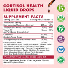 JIANKYTZ Cortisol Drops poured into a glass for quick mix-in.