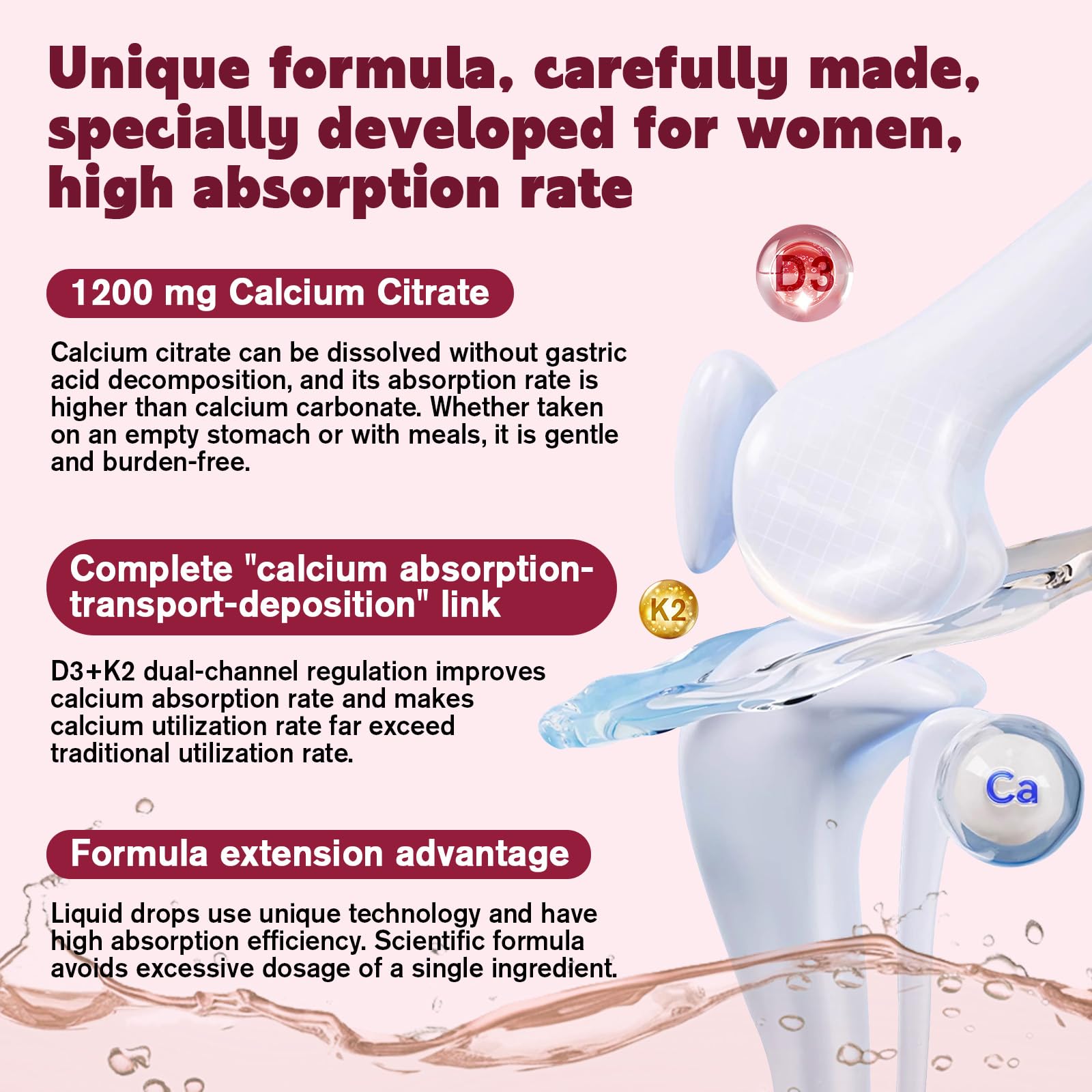 JIANKYTZ vitamin D3 and K2 support calcium absorption and bone health.
