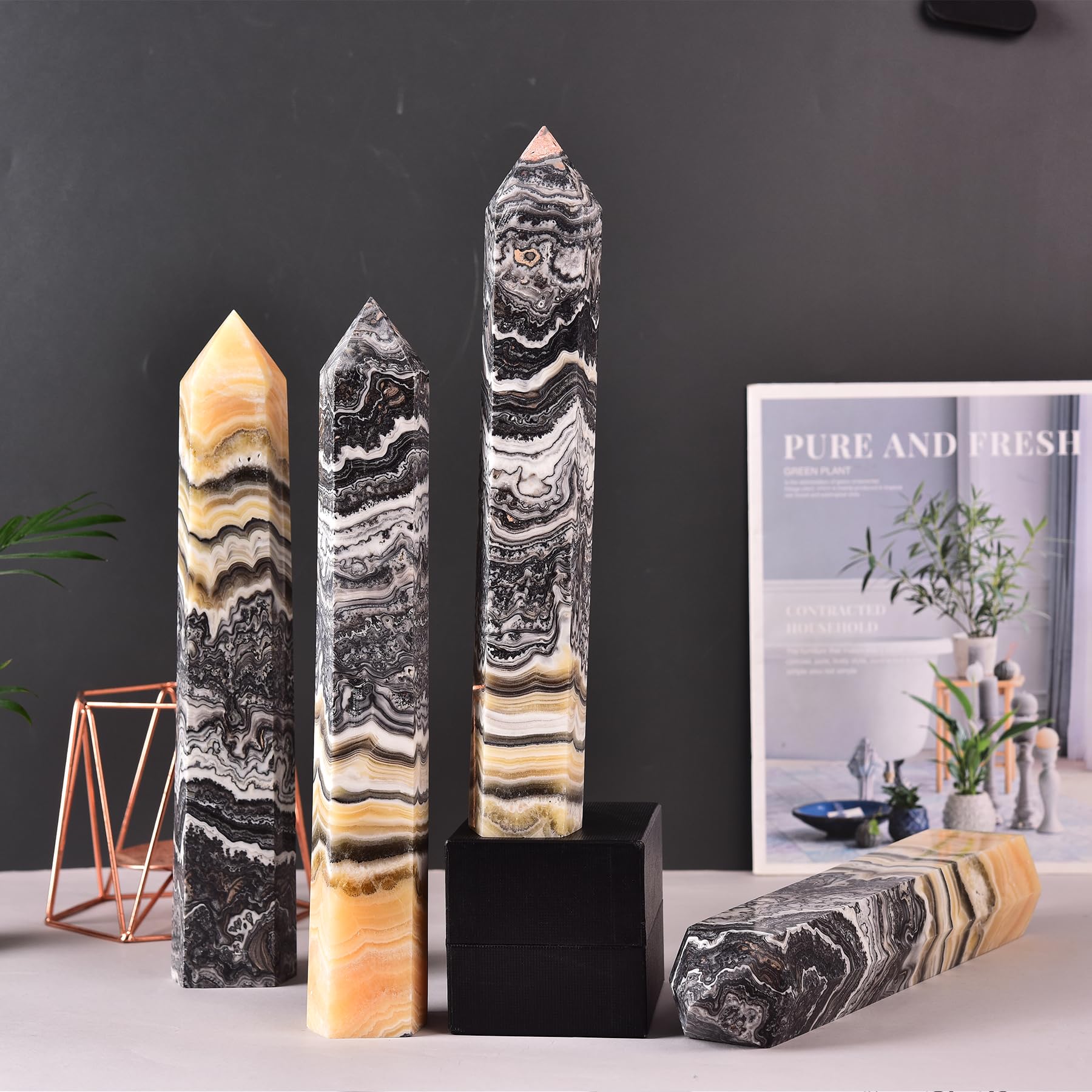 JIC Gem decorative obelisk suitable for home decor and energy work