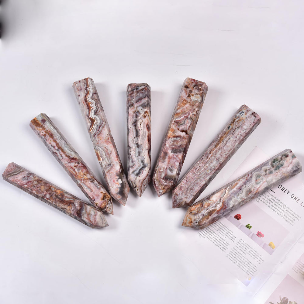 JIC Gem healing wand shown for meditation and emotional balance use