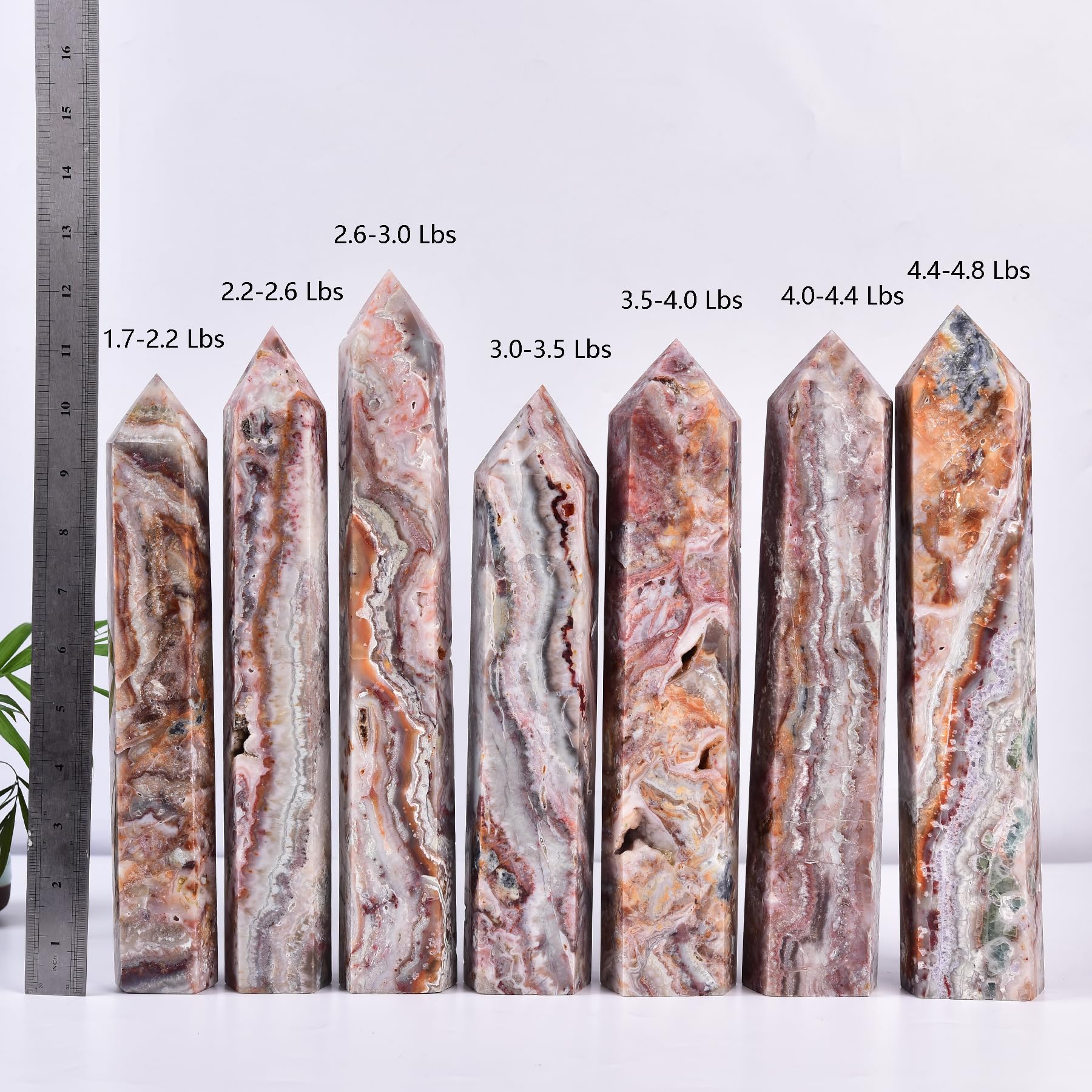 JIC Gem striking crystal tower enhances decor and meditative ambiance.
