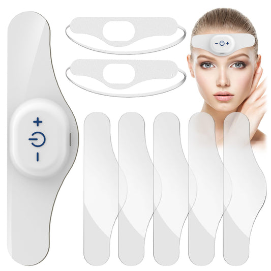 JICHAMOXY head massager wearable device for targeted migraine relief and relaxation.