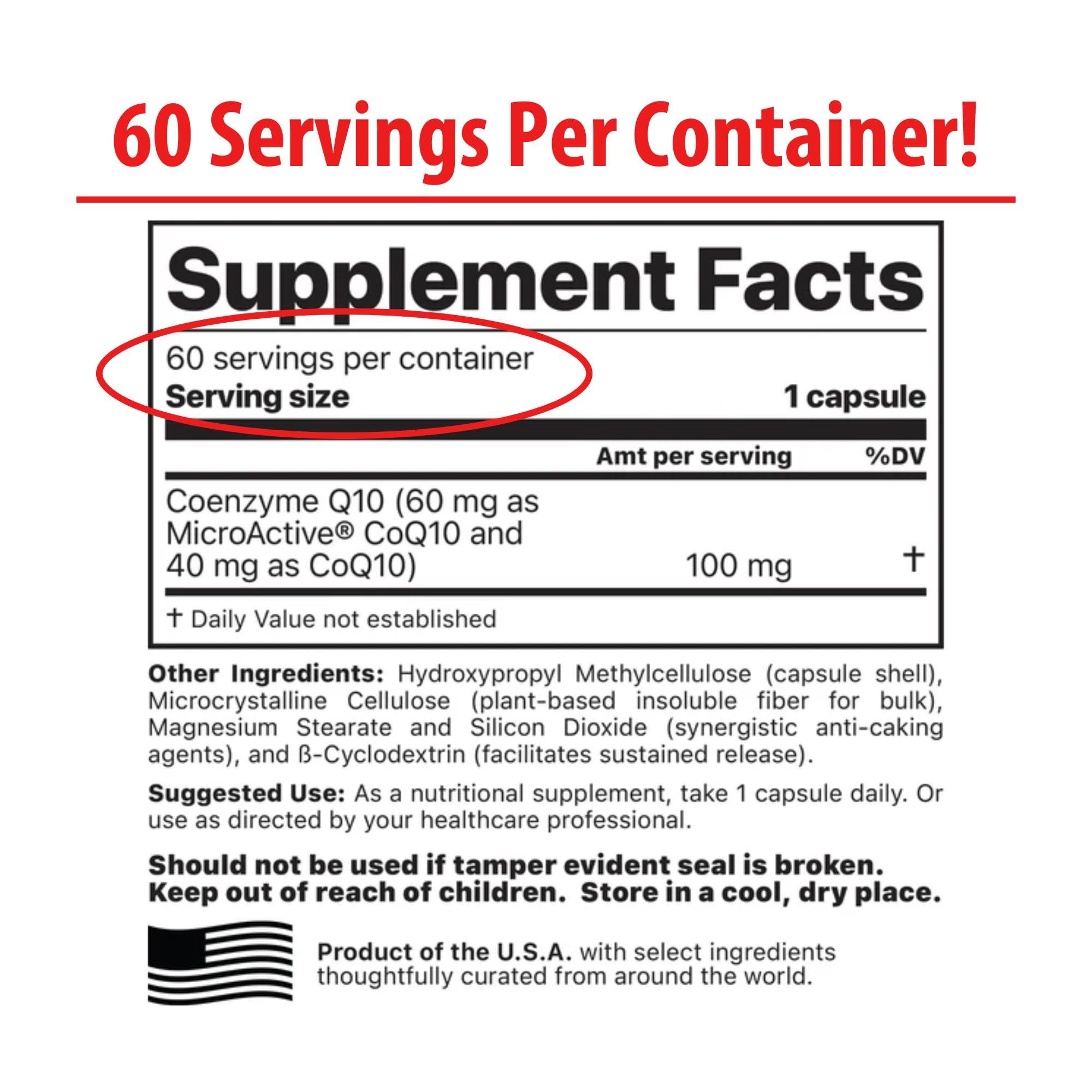 Front label of Jigsaw Health CoQ10 w/SRT highlighting sustained release technology.
