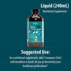 Using the Jigsaw Health cod liver oil bottle as part of daily routine.