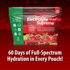 Jigsaw Health Electrolyte Supreme is mixed in a glass of water for refreshing hydration.