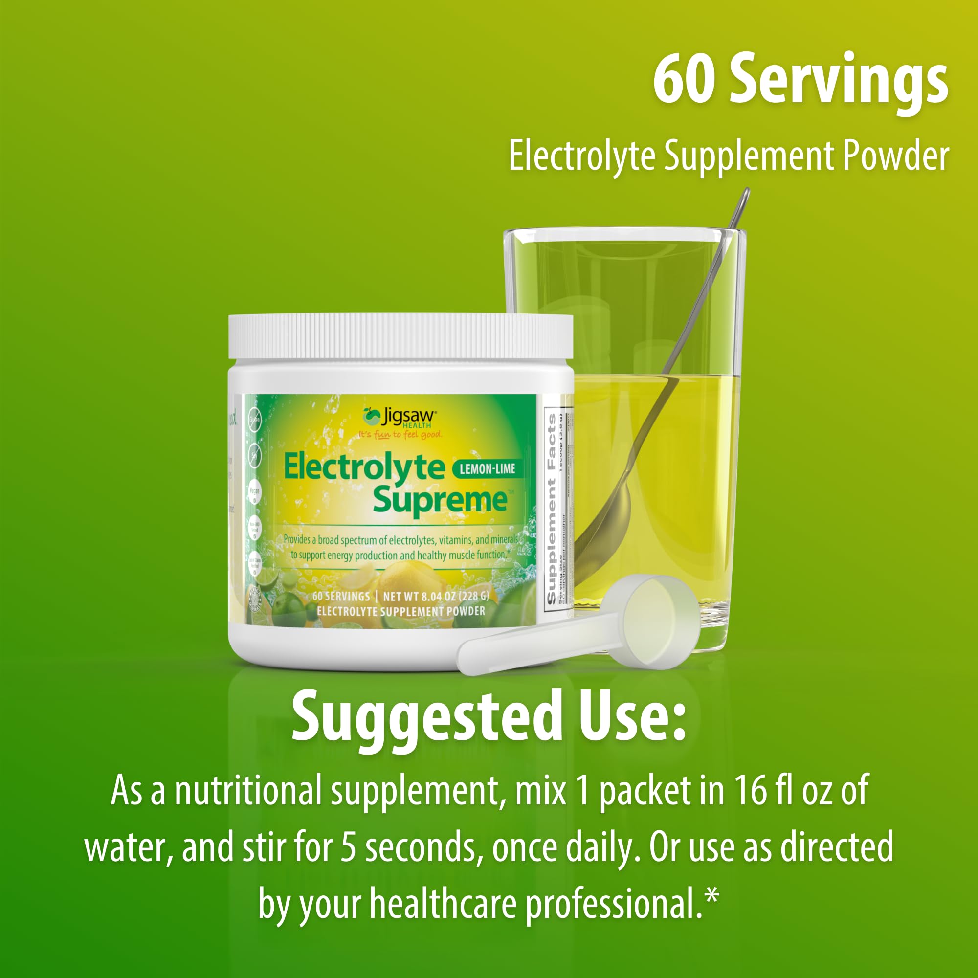Jigsaw Health Electrolyte Supreme keto-friendly sugar-free option for hydration.