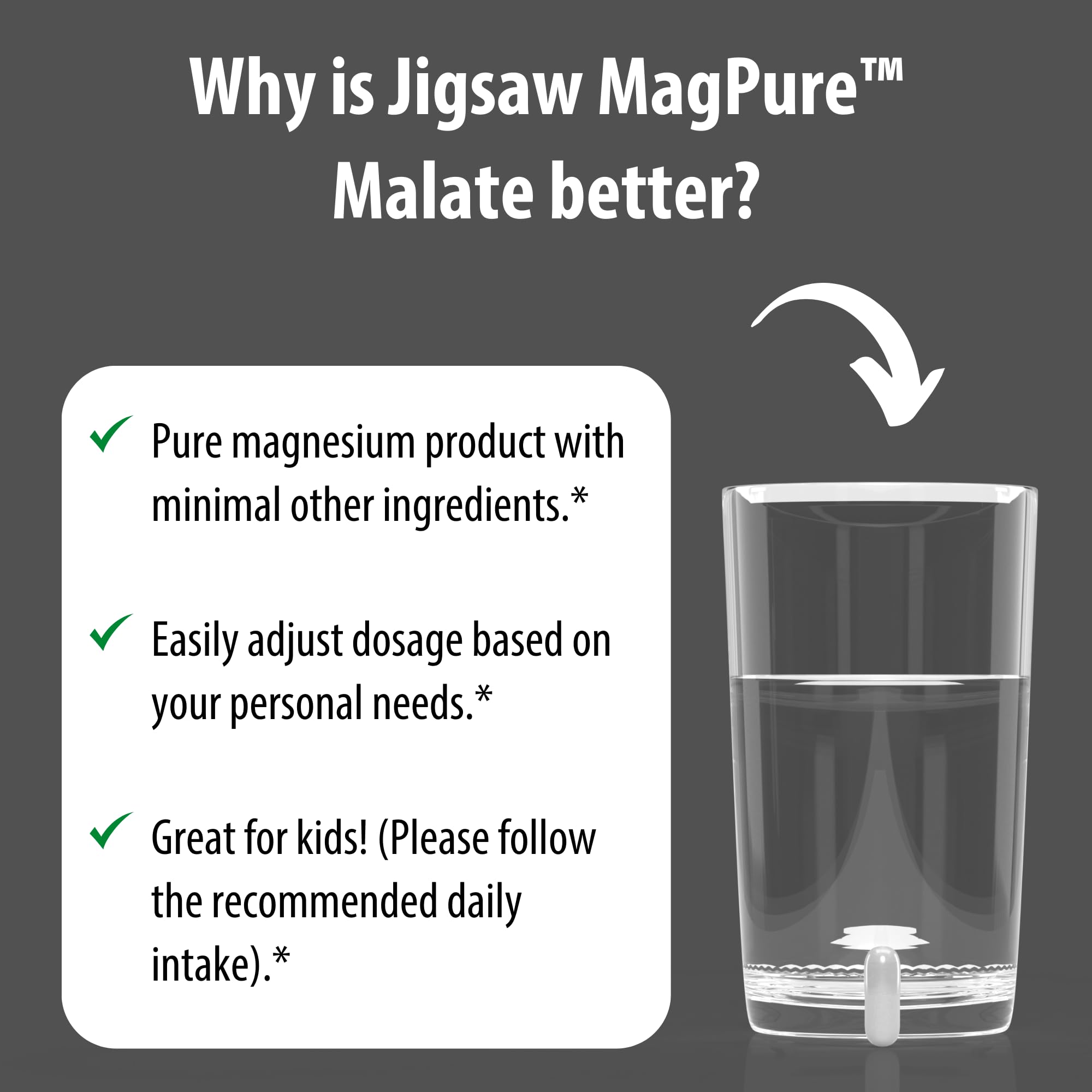 Bottle on shelf representing convenient magnesium supplementation.