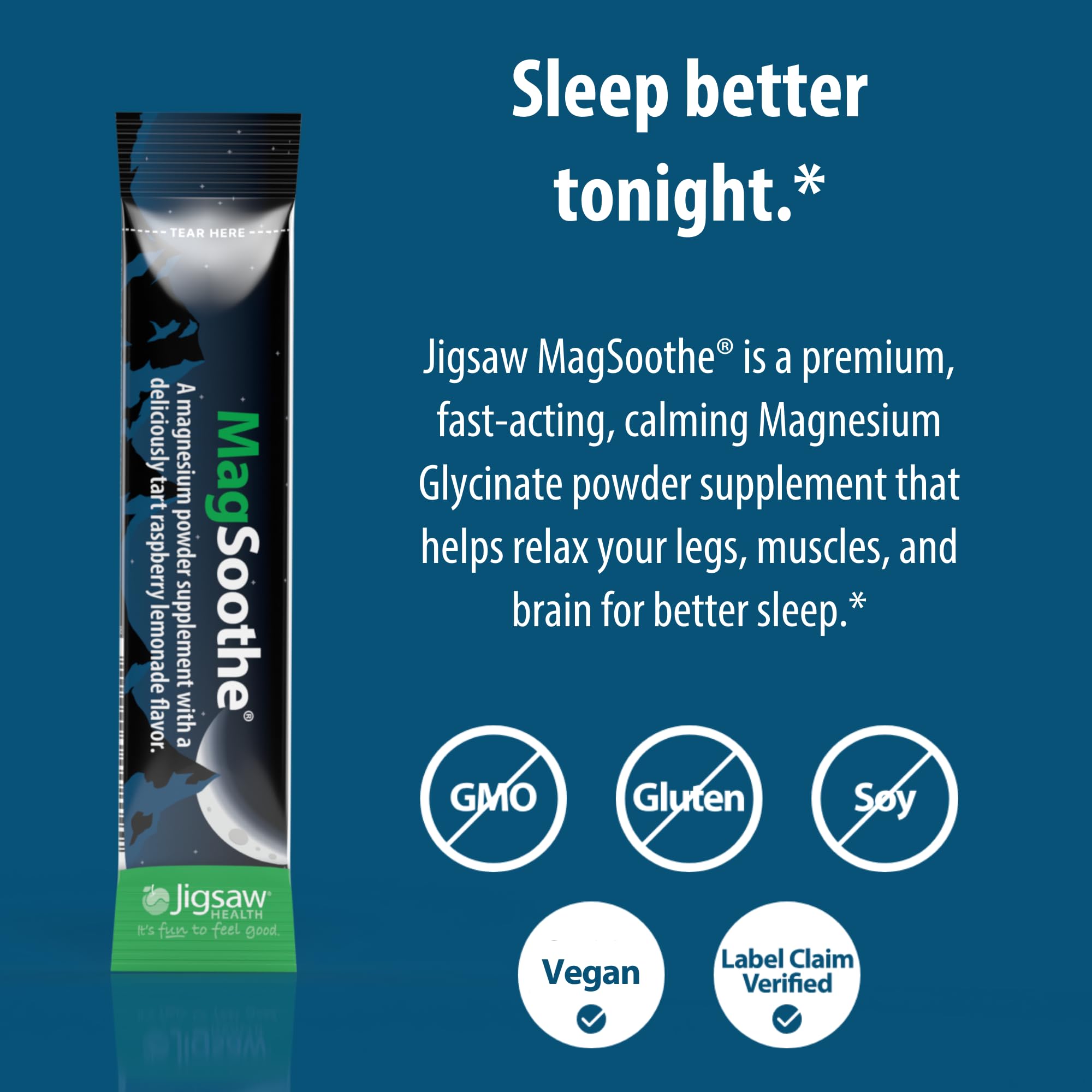 Jigsaw Health MagSoothe bedside scene suggests a relaxing, wind-down moment.
