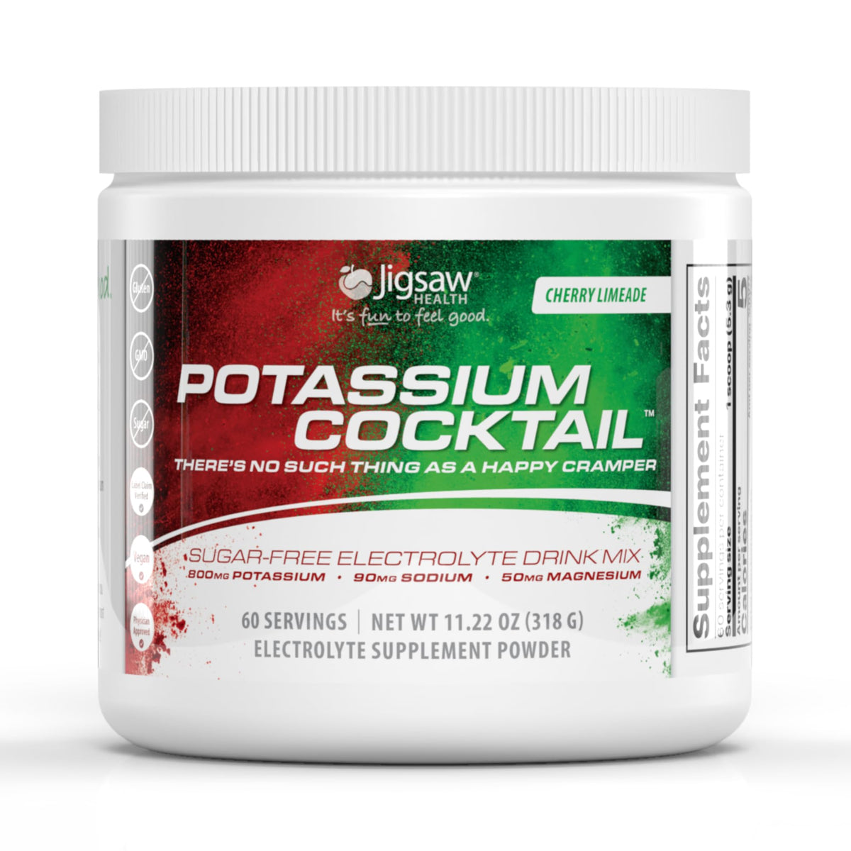 Jigsaw Health Potassium Cocktail bottle front for on-the-go hydration