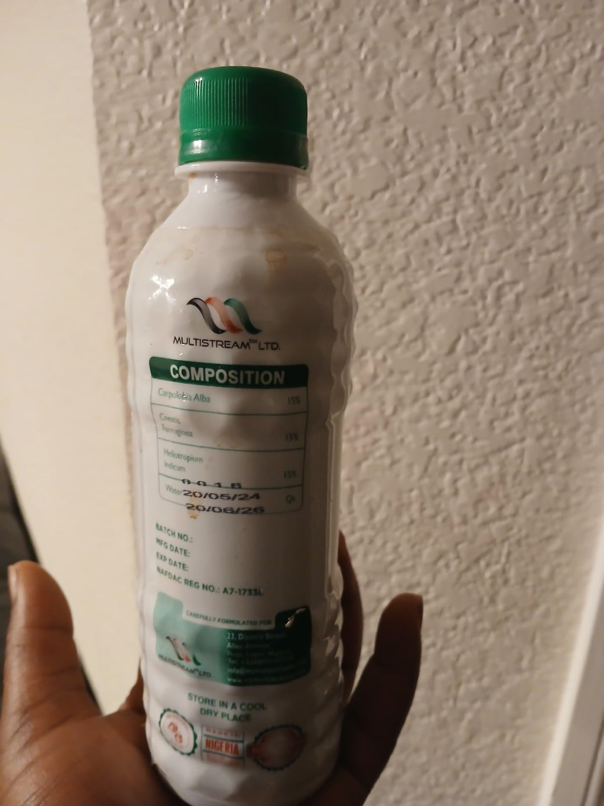 Jinja Herbal Extract bottle front, refreshing herbal beverage for daily vitality