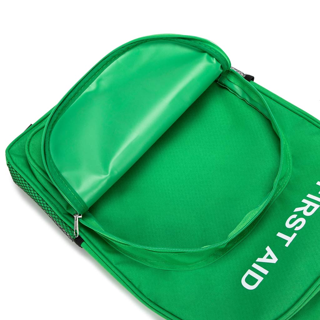 Jipemtra Red Emergency Bag easy zipper for quick access.