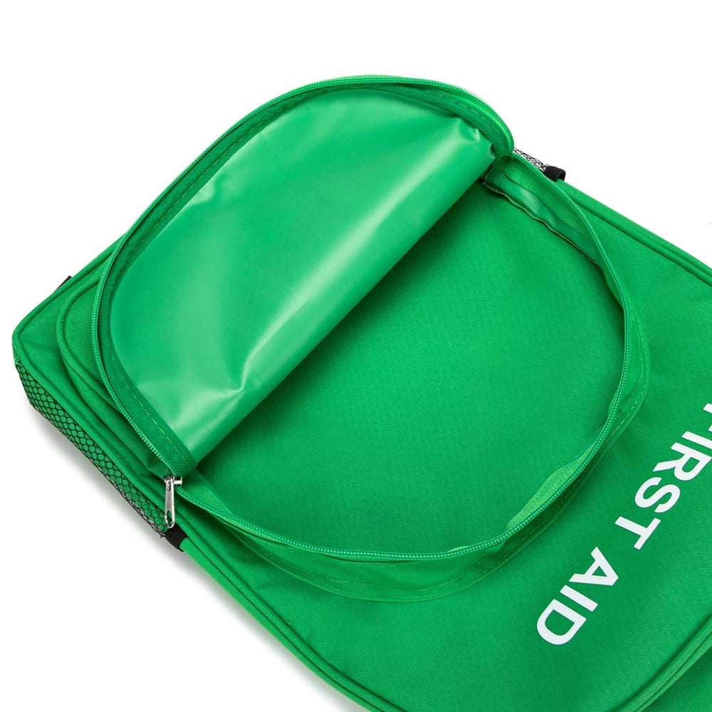 Jipemtra Red Emergency Bag easy zipper for quick access.