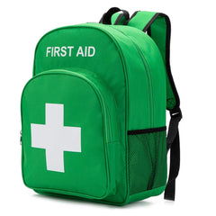 Jipemtra Red Emergency Bag front view with cross symbol for quick access.