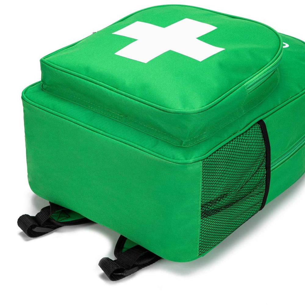 Jipemtra Red Emergency Bag organization panel helps separate items.