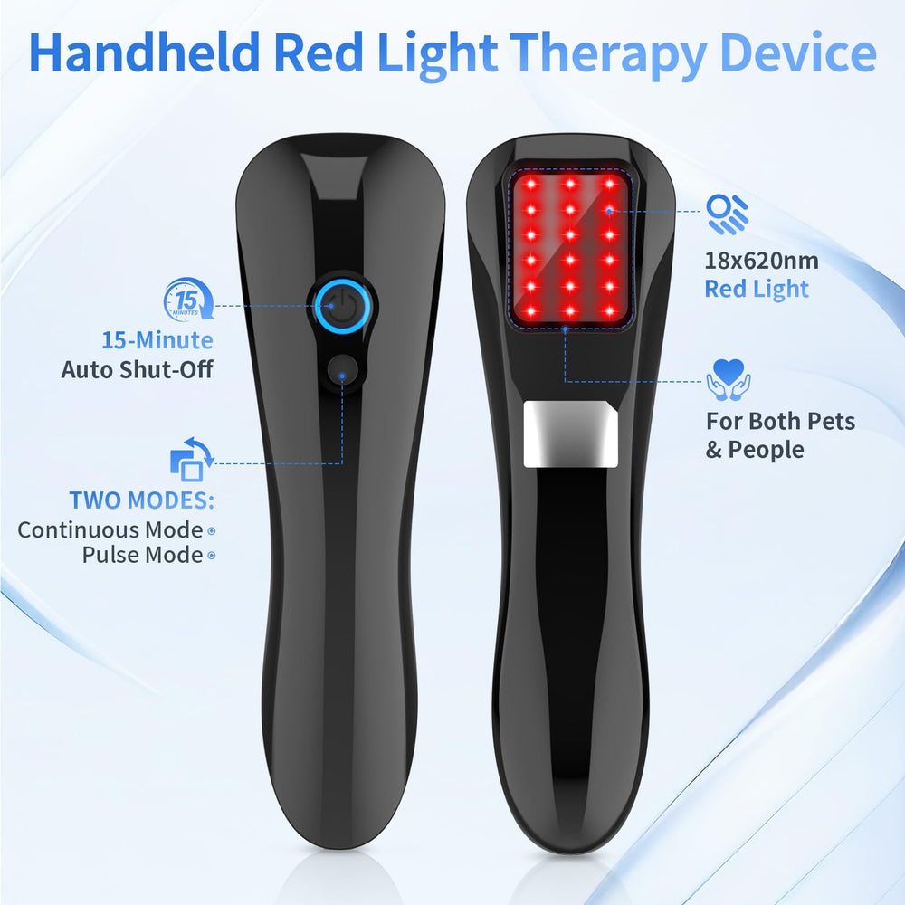 Jitesy handheld red light device in ergonomic design for convenient sessions.