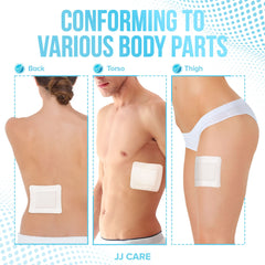 JJ CARE individually wrapped gauze pads ensure hygiene and convenient storage.