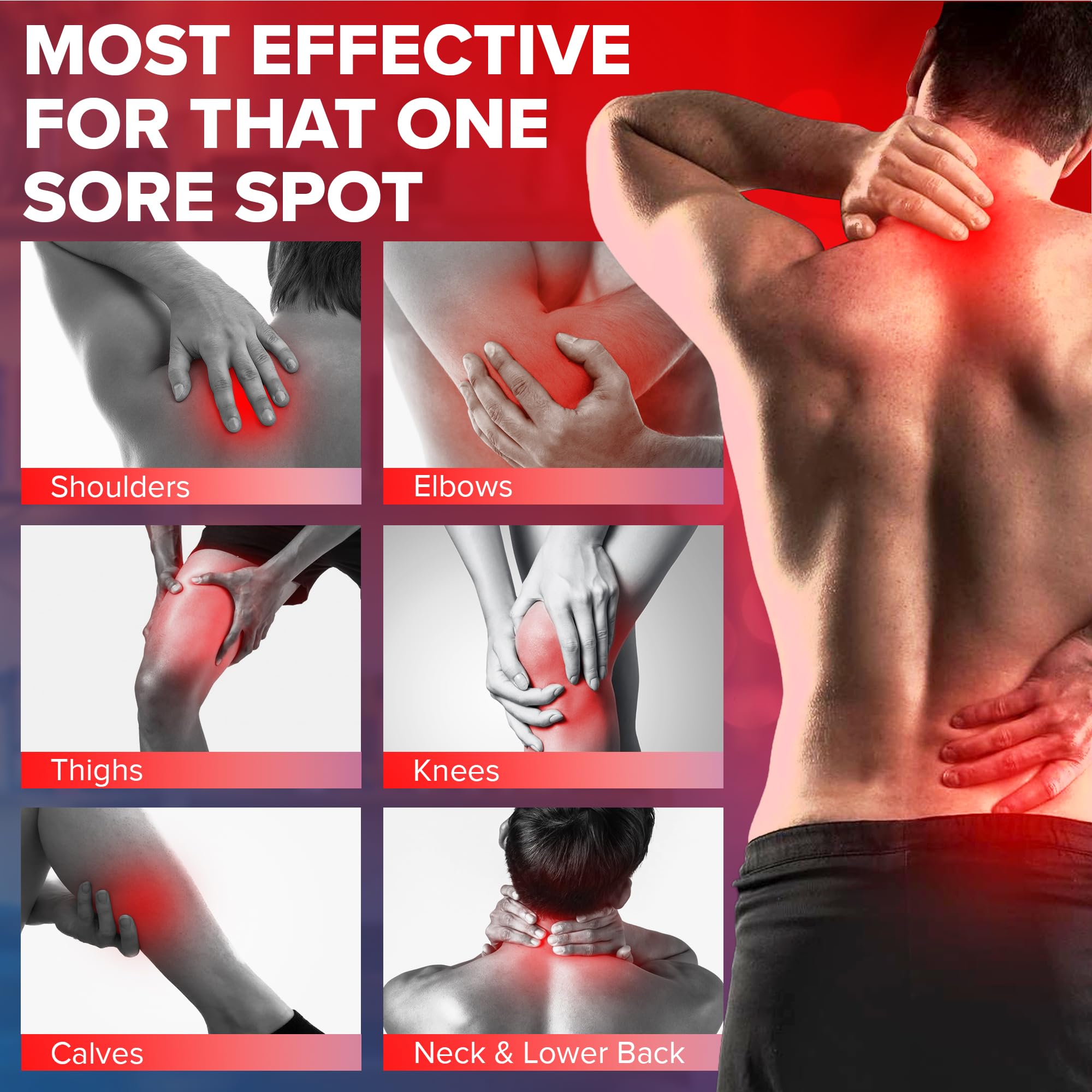 JJ CARE lidocaine patch applied on back for targeted numbness
