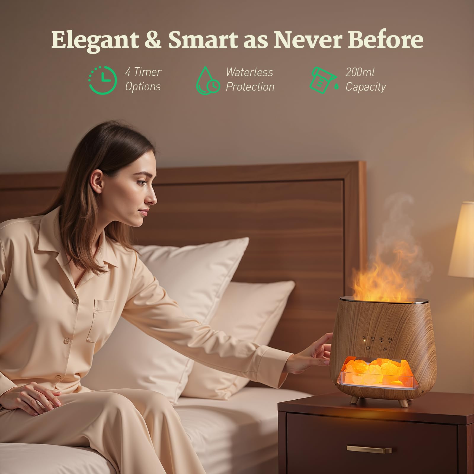 JJNJJN 9-color LED ambient light for mood setting and visuals.