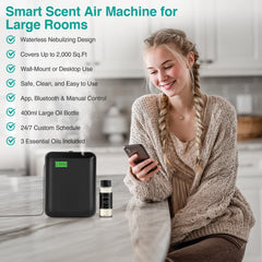 JM-X2 Pro Scent Air Starter Kit includes 100ml essential oil for setup.