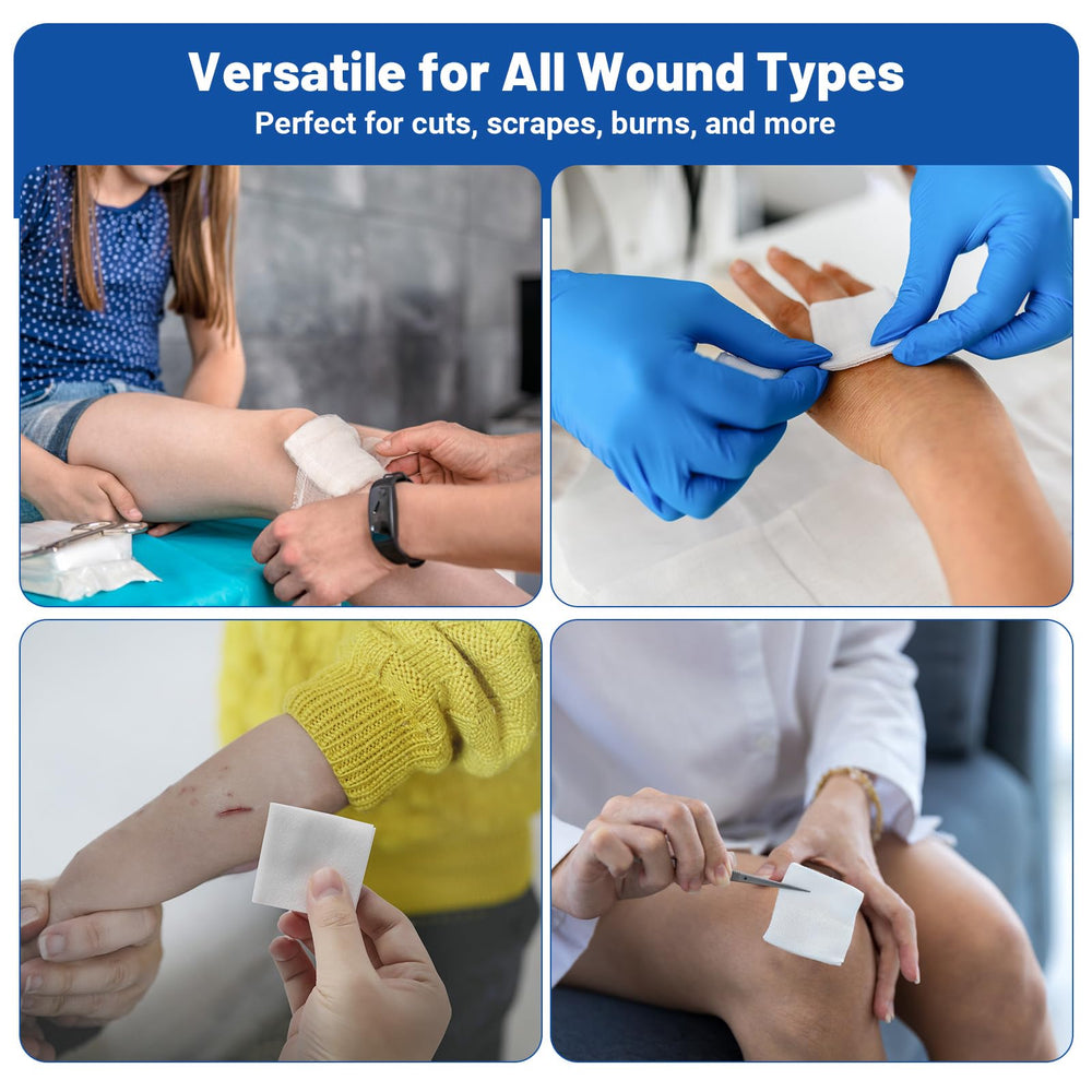 JMU individually packed gauze pads support clean dressing changes on the go.