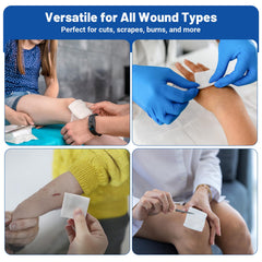 JMU individually packed gauze pads support clean dressing changes on the go.