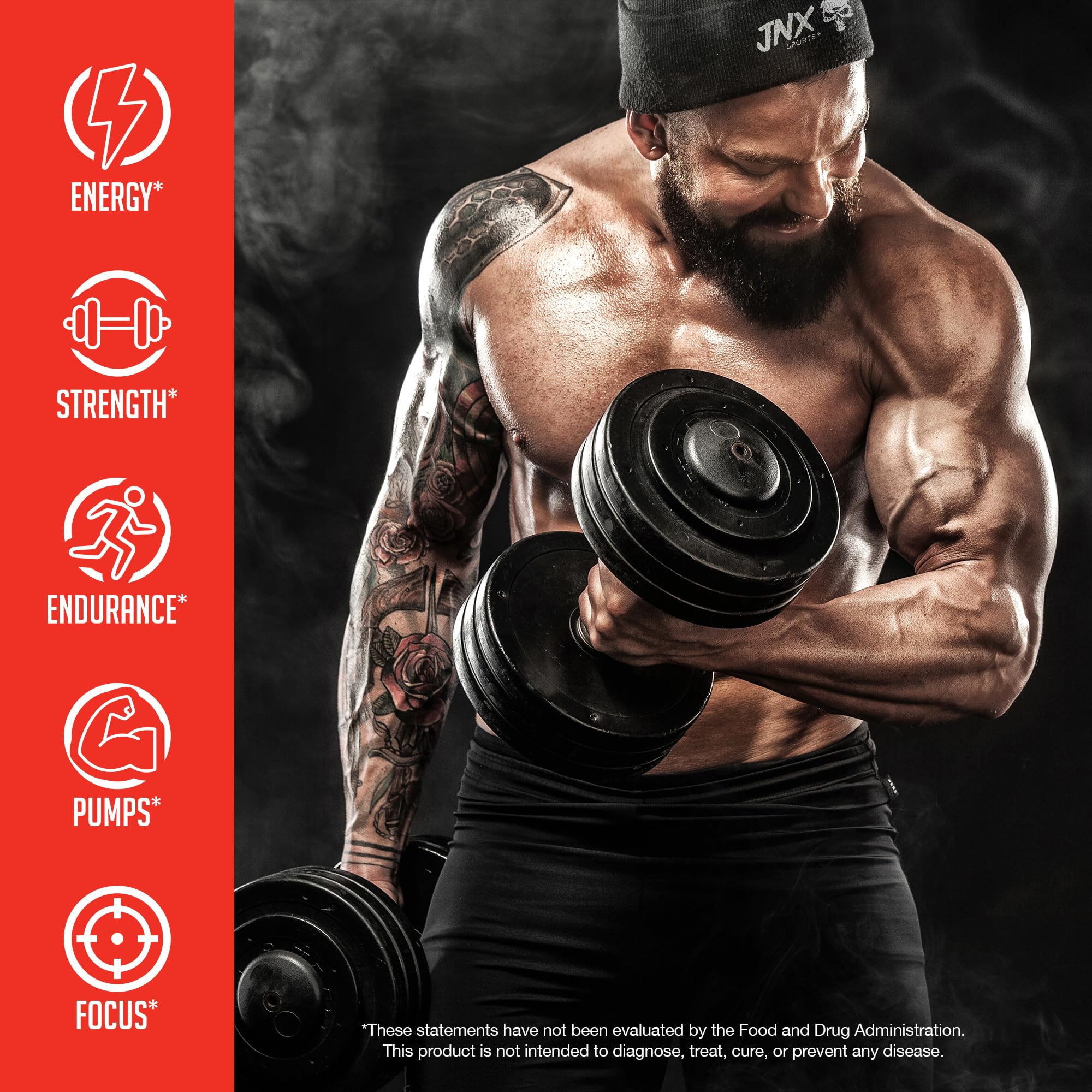 JNX SPORTS The Curse fruit punch powder in a shaker shows mixing-ready performance fuel.