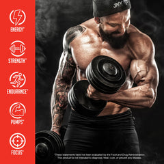 JNX SPORTS The Curse fruit punch powder in a shaker shows mixing-ready performance fuel.