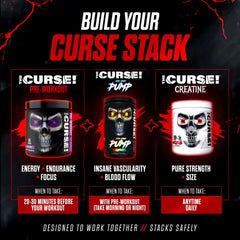 JNX Sports The Curse 155 mg caffeine image highlights fast-acting energy