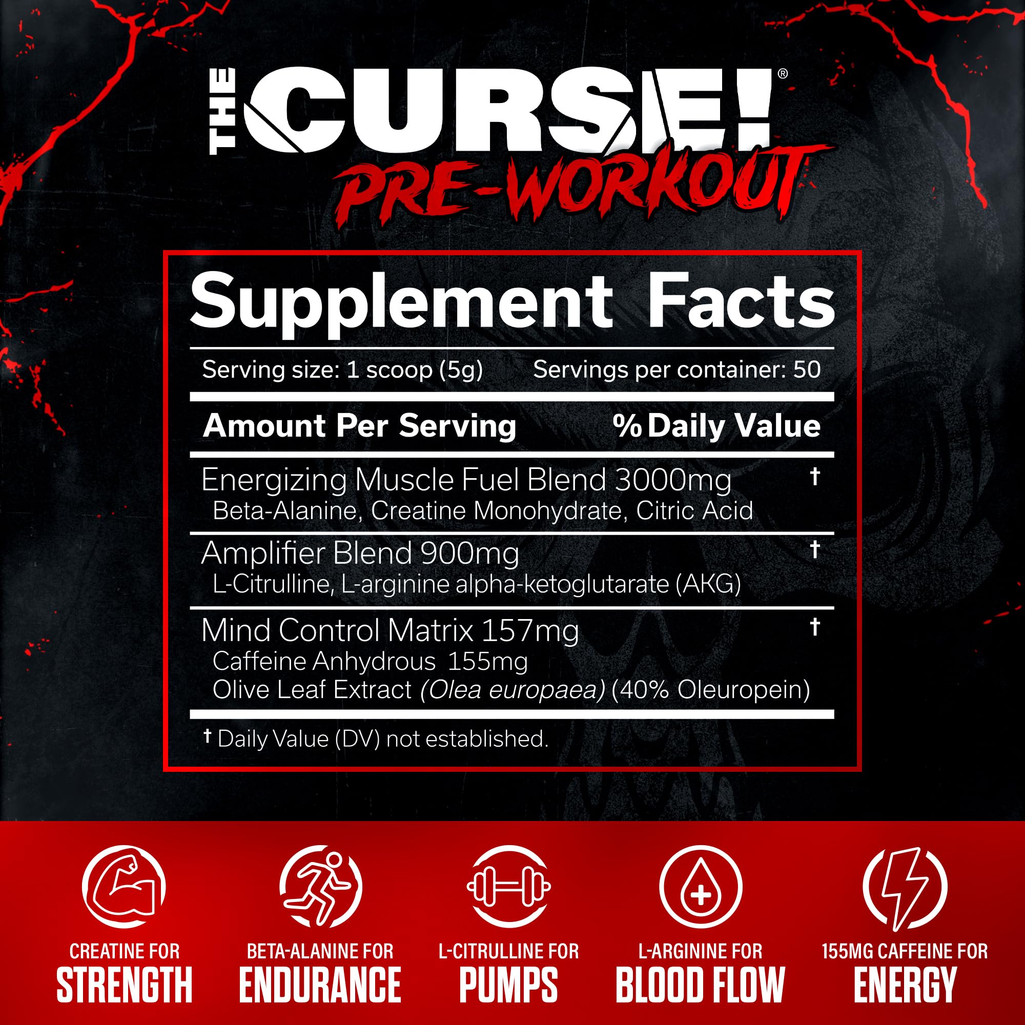 The Curse pineapple pre-workout powder scoop for precise serving.