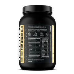 Whey protein isolate from JNX Sports, vanilla bean, supports lean muscle during training