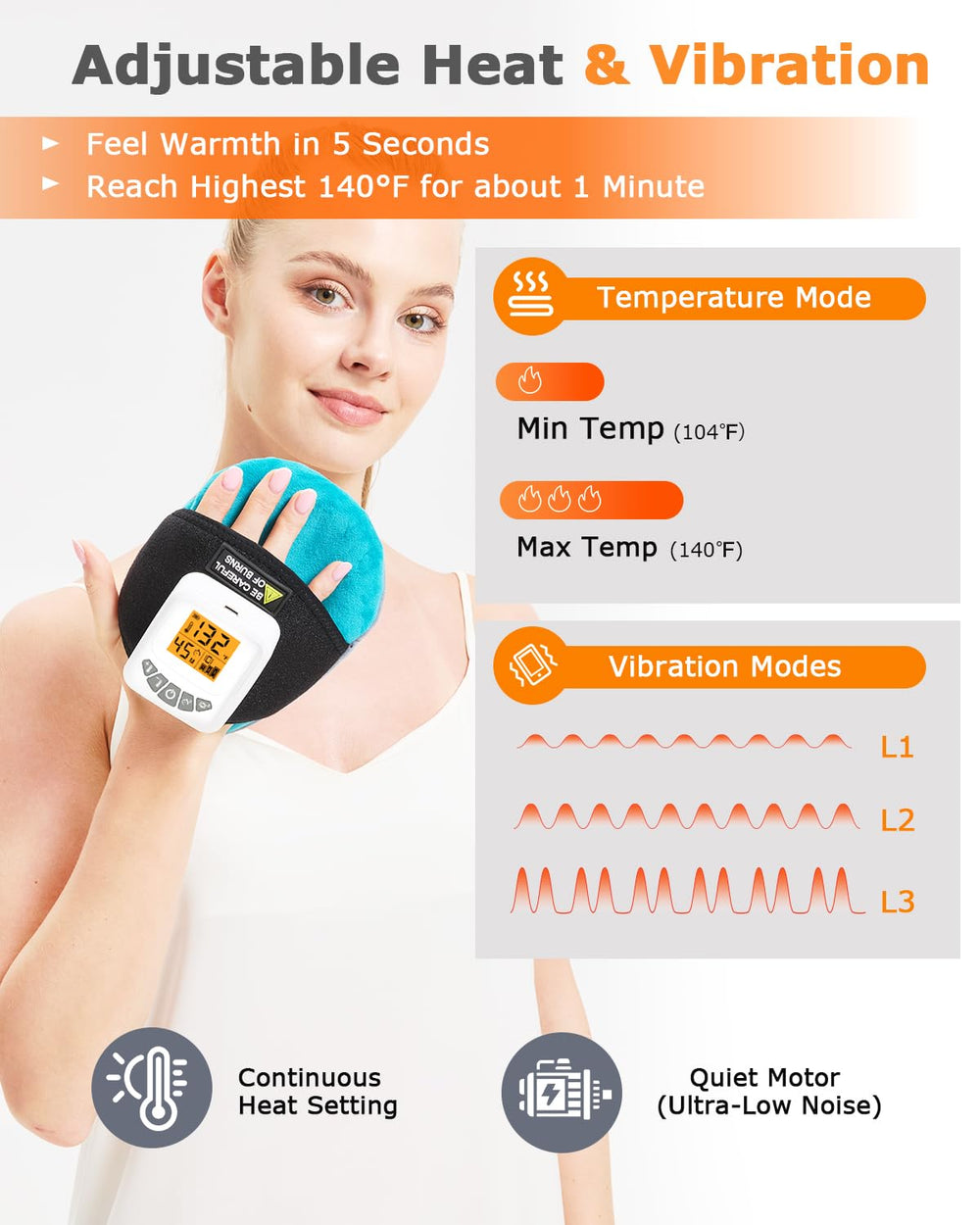 JOBYNA 3-level-vibration-massage delivers silent, soothing relief.