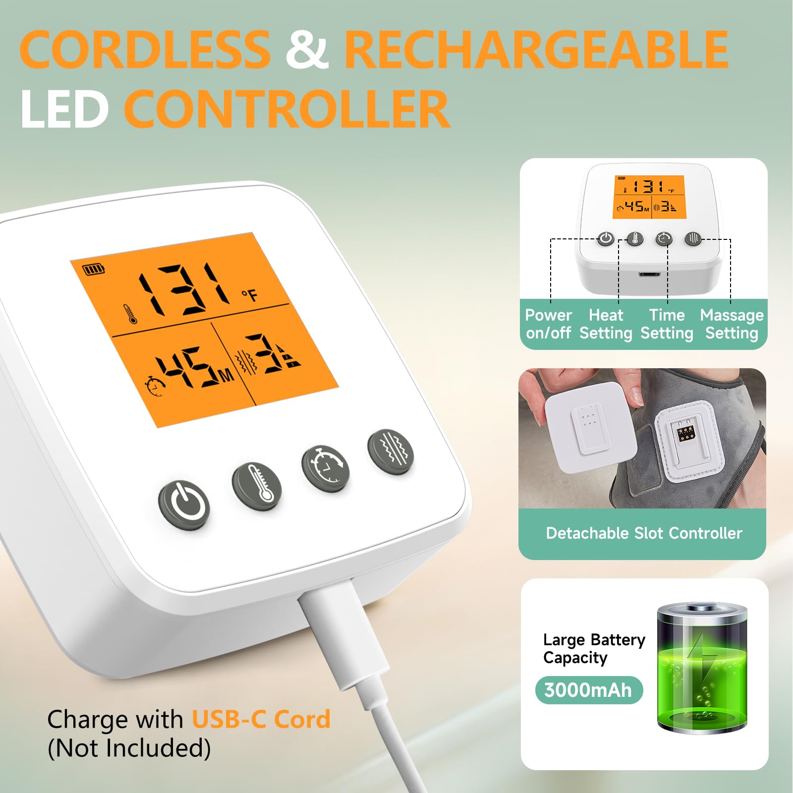 JOBYNA ankle massager cordless operation for unrestricted movement.
