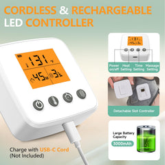 JOBYNA ankle massager cordless operation for unrestricted movement.