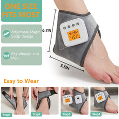 JOBYNA ankle massager three-temperature gears personalize comfort.