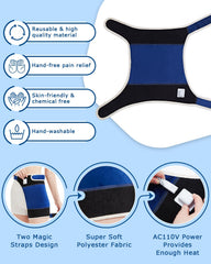 JOBYNA hip pad covering 18x16 inches provides broad heat coverage