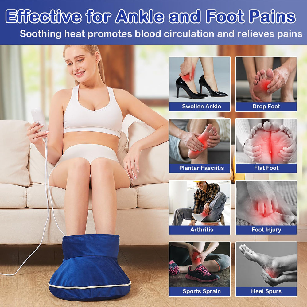 JOBYNA foot heating pad with washable cover offers hygienic warmth after long days.