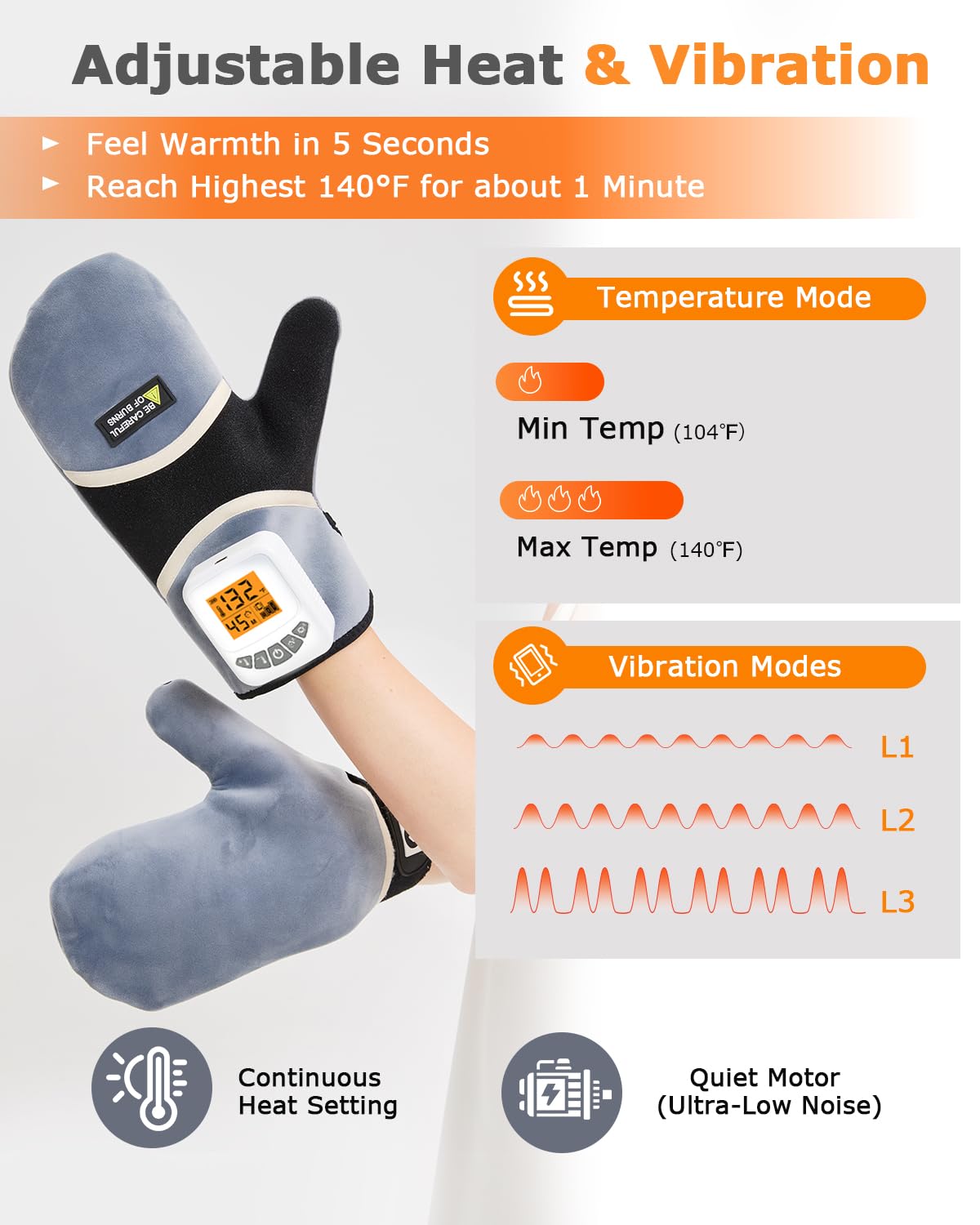 JOBYNA gloves offer quiet vibration massage to ease hand fatigue