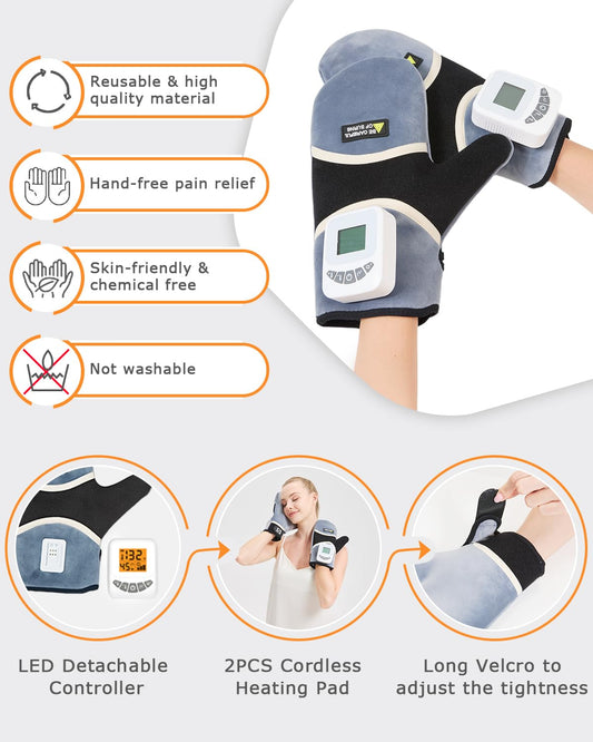 JOBYNA heated gloves with heat-control on the palm for customizable warmth