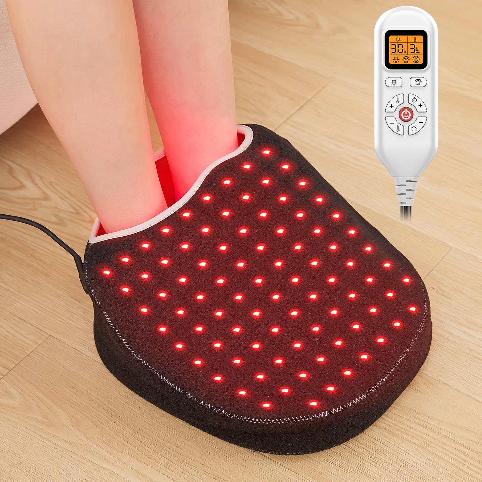 JOBYNA infrared foot device, front view, for soothing home light therapy