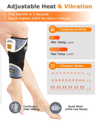 JOBYNA leg massager with LED control panel for easy heat and massage settings.
