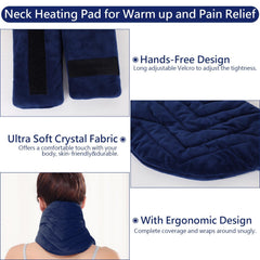 JOBYNA neck heating pad long 8.53 ft cord enables flexible home or office use